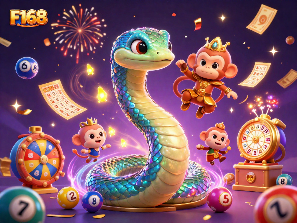 Join the excitement at F168 with magical scenes of gaming and vibrant prize elements galore.